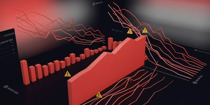 Before state: low keyword rankings, minimal organic traffic, and high dependency on paid ads