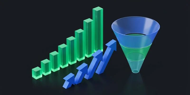 Content performance analytics showing organic traffic growth, keyword rankings, and conversion rates
