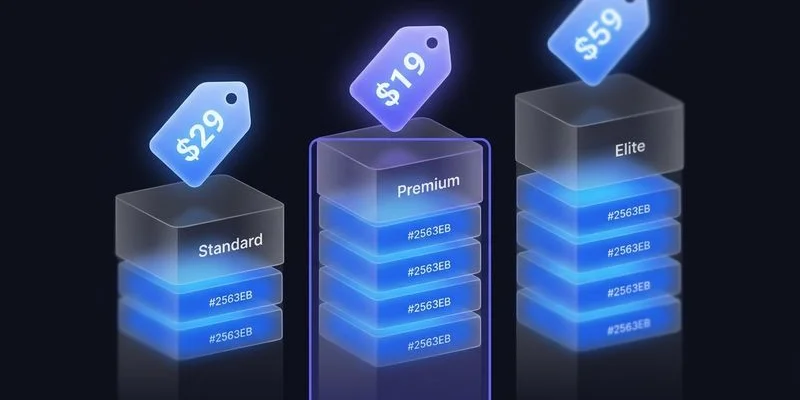 SEO pricing comparison showing three tiers with features, deliverables, and monthly investment